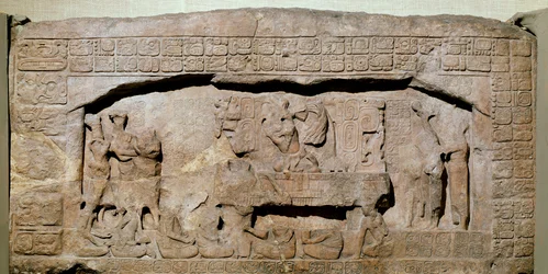 Sturz 3 aus Piedras Negras, Peten, Guatemala, Spätklassische Periode